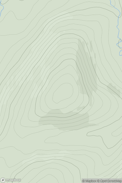 Thumbnail image for Meg's Hill [The River Tweed to the English Border] [NT300229] showing contour plot for surrounding peak